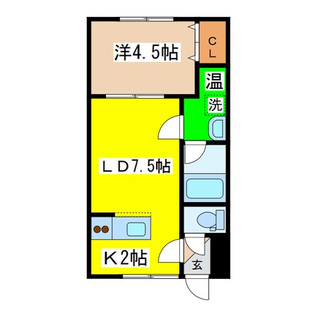 トラストドリームⅡの物件間取画像